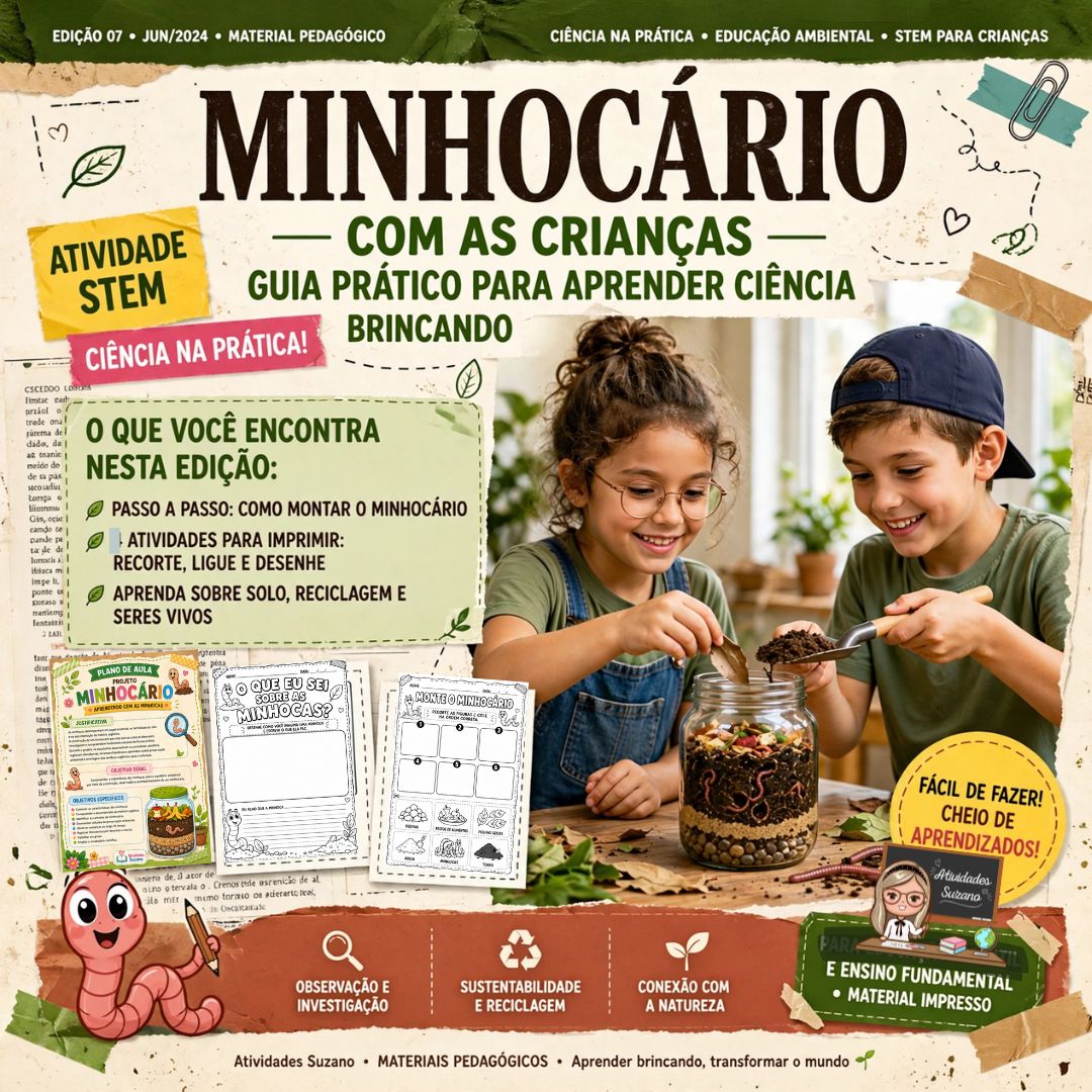 Transforme a Terra em Sala de Aula: O Projeto Minhocário que as Crianças Amam!