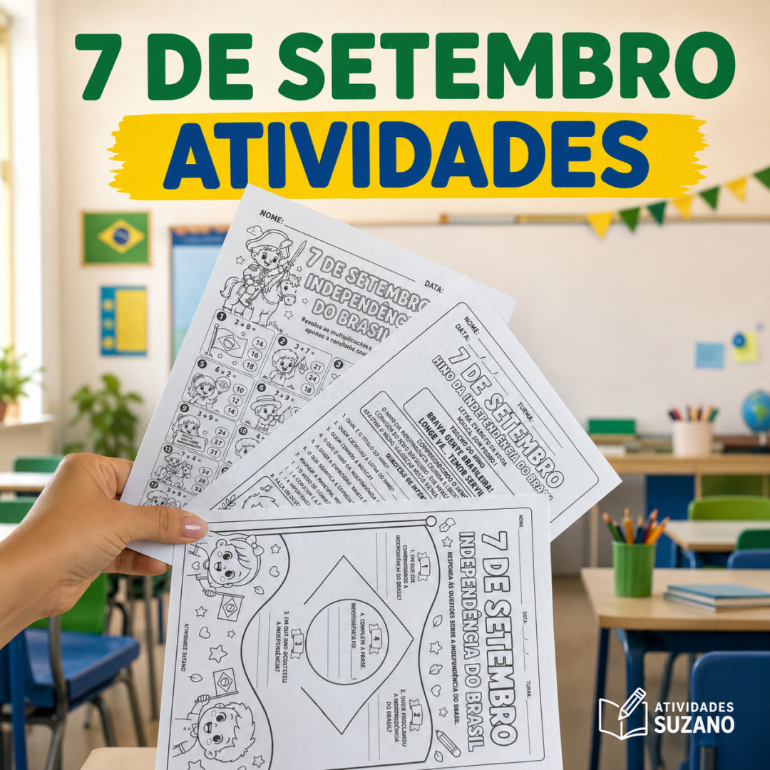 Atividade 7 de Setembro Independência do Brasil multiplicação para colorir Dom Pedro I