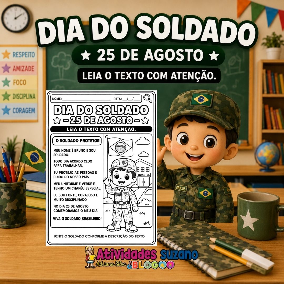 Atividades Dia do Soldado 2º Ano: Sequência Didática Completa com 7 Páginas em PDF