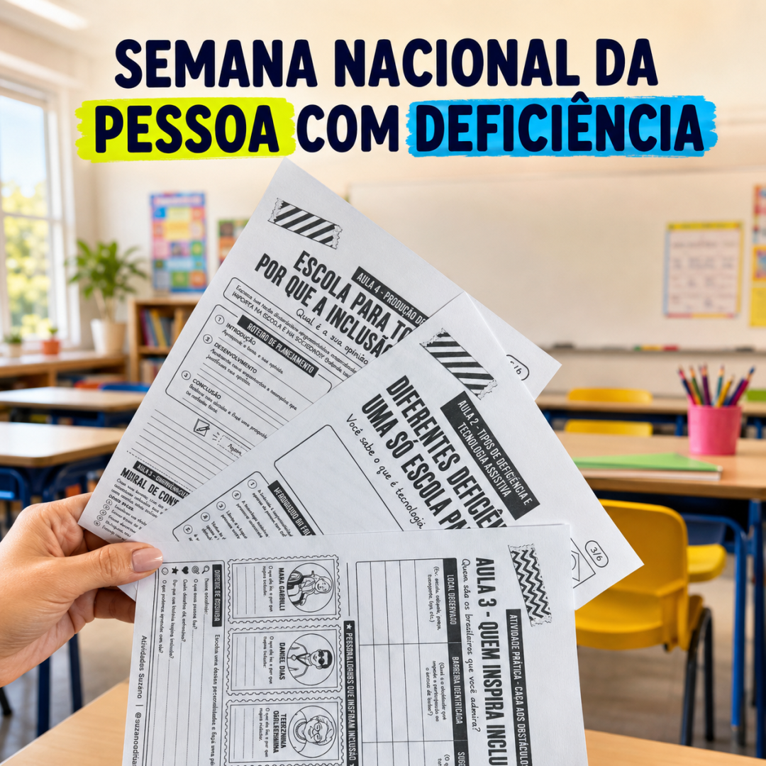 Atividades Semana Nacional da Pessoa com Deficiência: Painéis e Cartazes para Imprimir