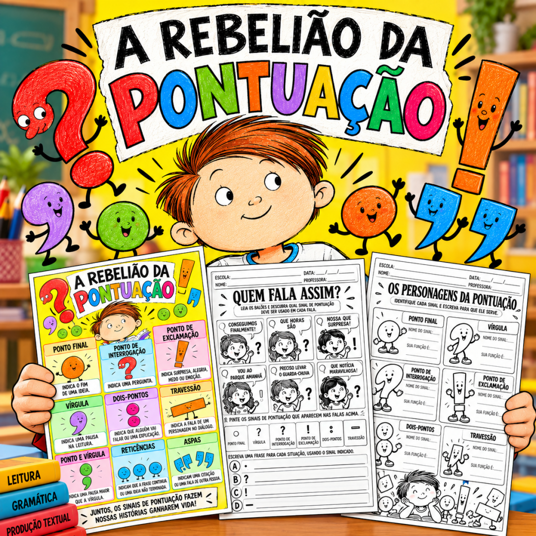 Sequência Didática A Rebelião da Pontuação – 3º, 4º e 5º Ano com BNCC