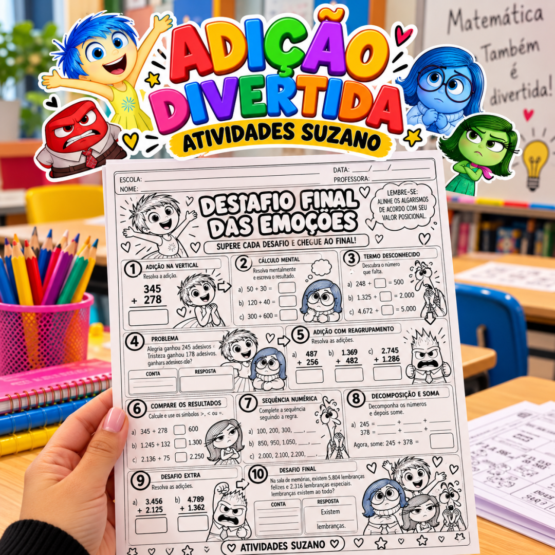 Adição Divertida: Atividades de Adição para Imprimir