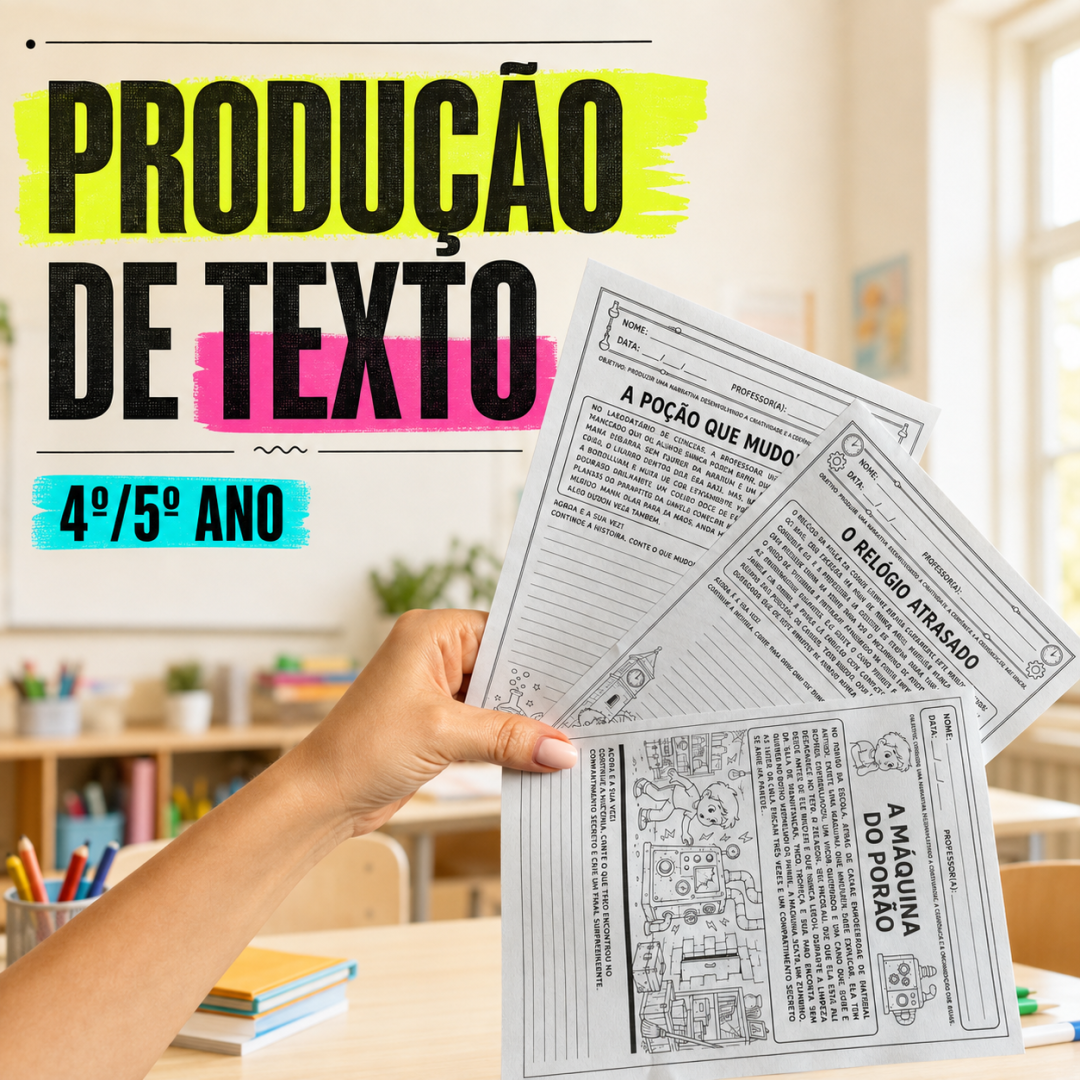 Produção de Texto Narrativo 4º e 5º Ano – 10 Atividades PDF