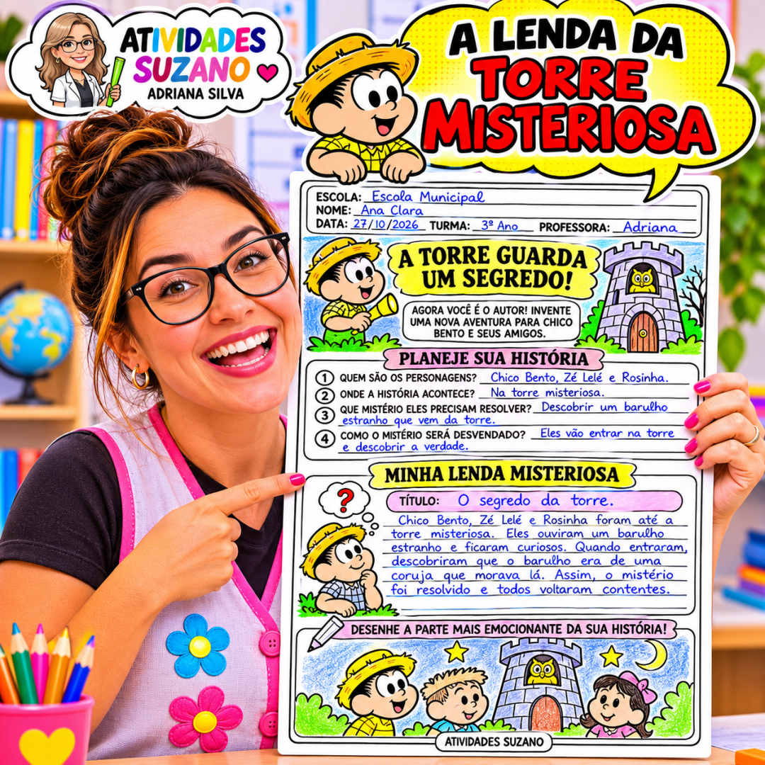 A Lenda da Torre Misteriosa – Atividades em PDF para Imprimir