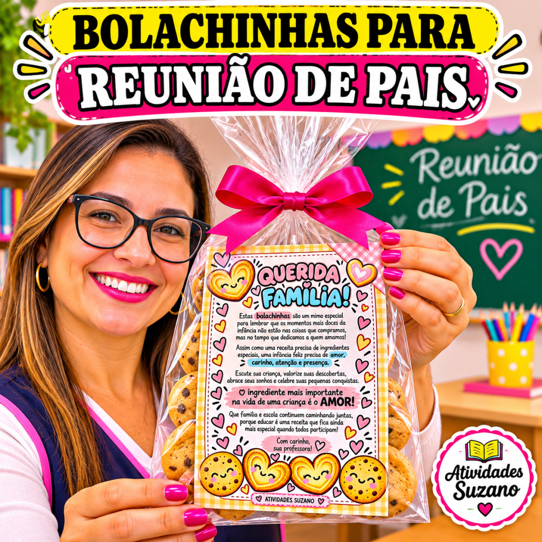 Kit com 3 cartões para reunião de pais em PDF, com mensagens de motivação e lembrancinhas para as famílias.